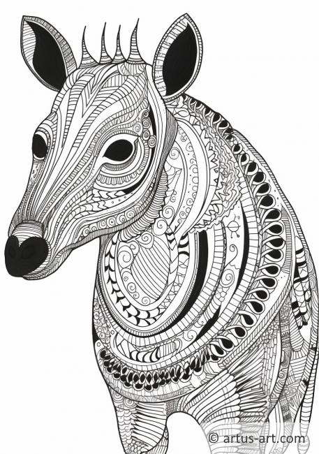 Tapir Coloring Page